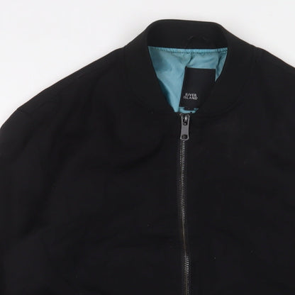 Mens UK Size S River Island Black Bomber Jacket