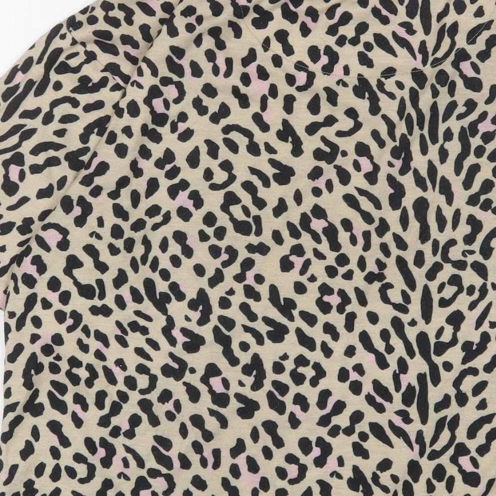Womens UK Size M NEXT Brown Basic T-Shirt