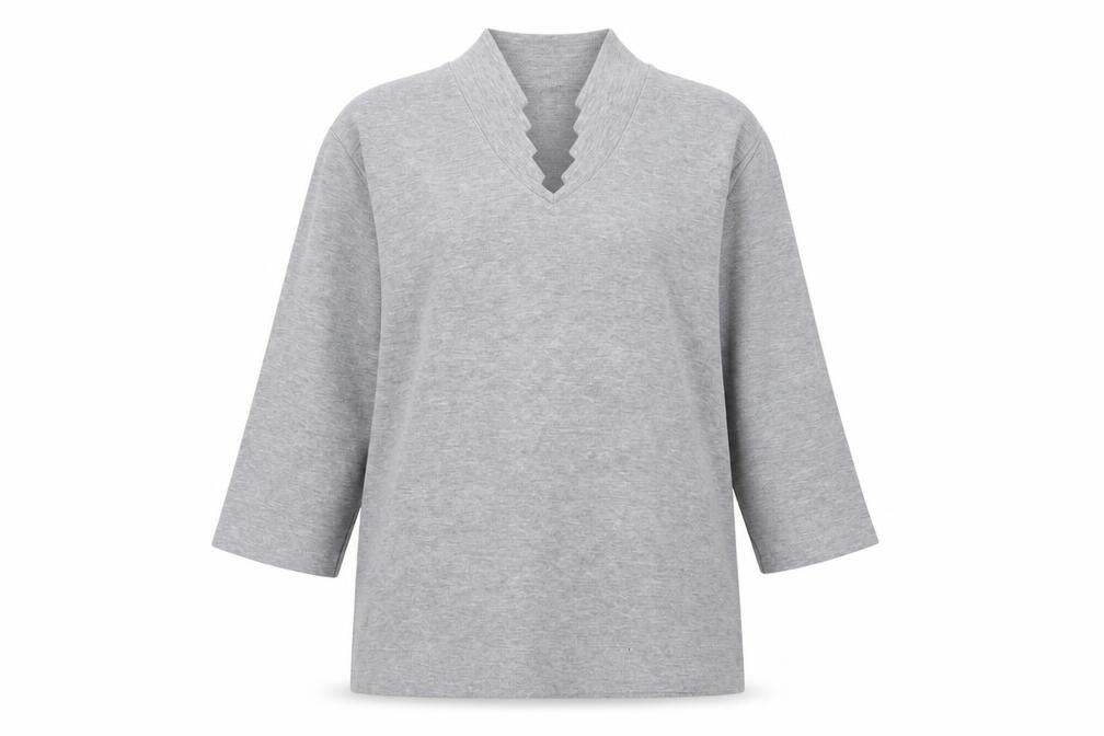 Womens UK Size 18 Poppy Grey Basic T-Shirt