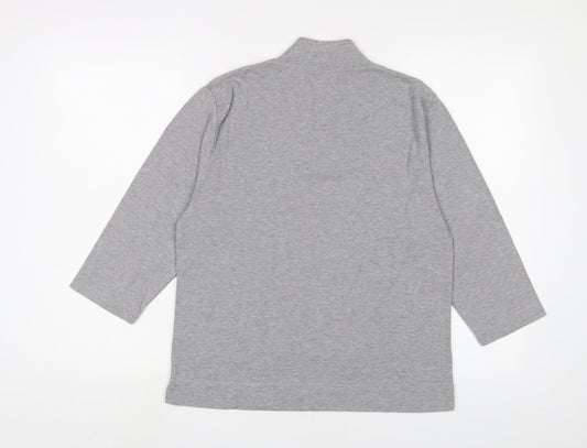 Womens UK Size 18 Poppy Grey Basic T-Shirt
