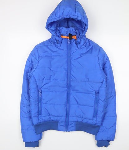 Mens UK Size M BC Collection Blue Puffer Jacket