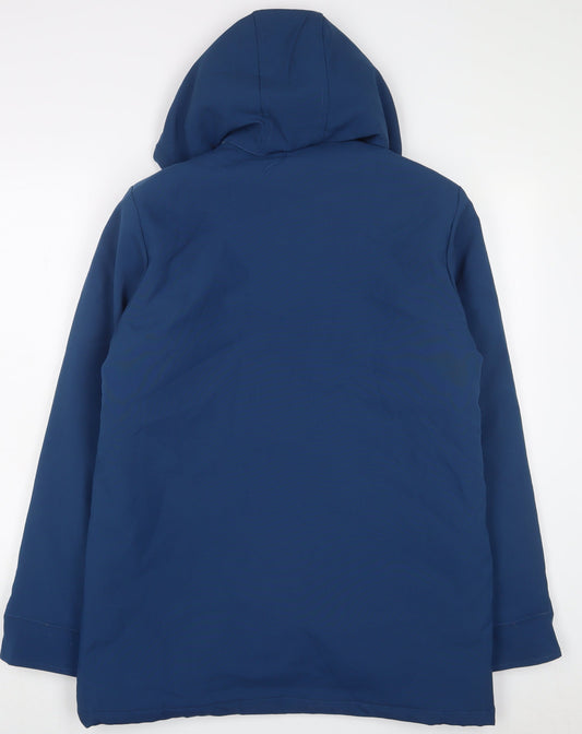 Damart Womens Blue Jacket Coat Size 12 Zip