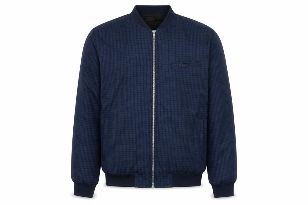 Mens UK Size M Boohoo Blue Bomber Jacket