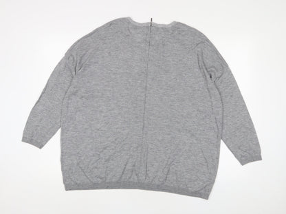 Womens UK Size 16 NEXT Grey Pullover Jumper