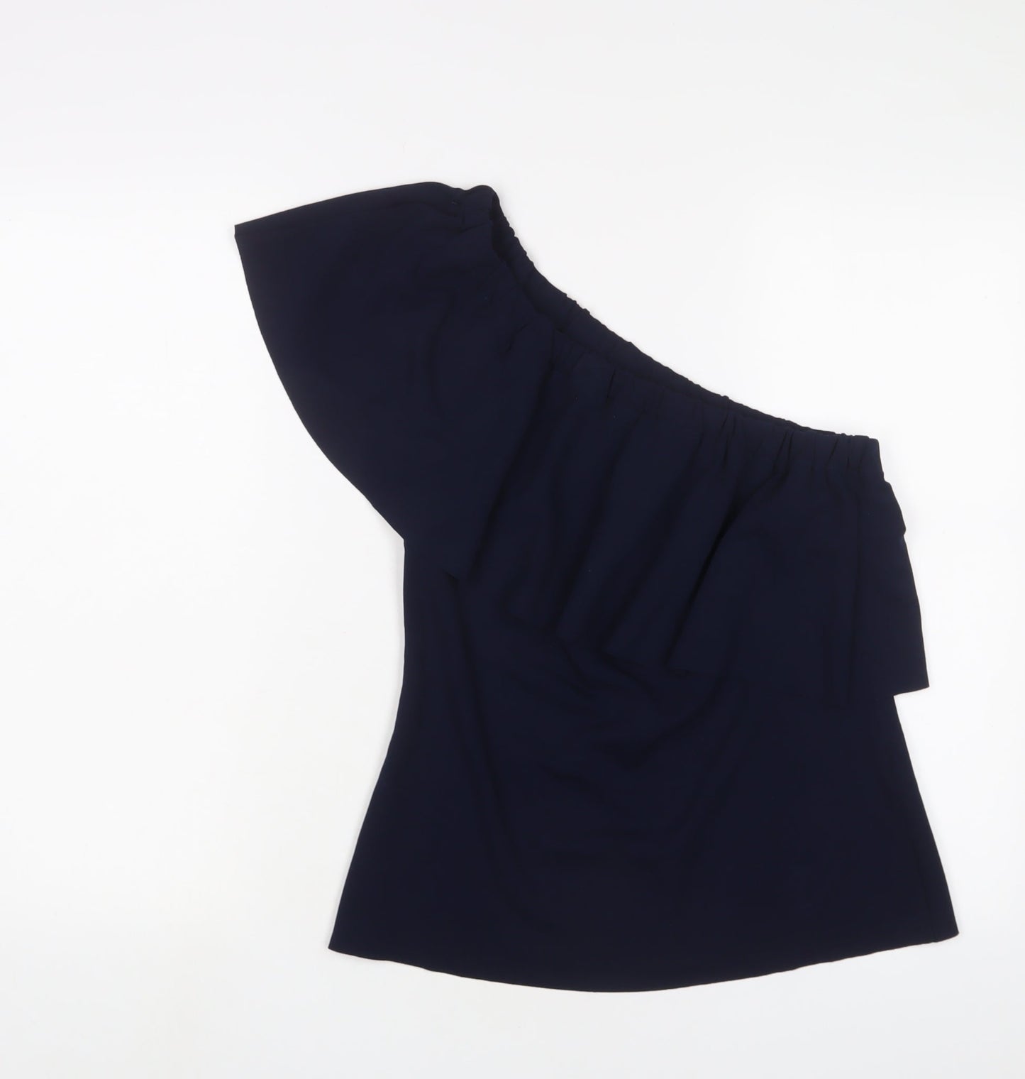 Womens UK Size 10 Warehouse Blue Basic Blouse