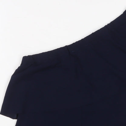Womens UK Size 10 Warehouse Blue Basic Blouse