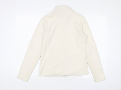 Marks and Spencer Womens White Jacket Size 10 Zip