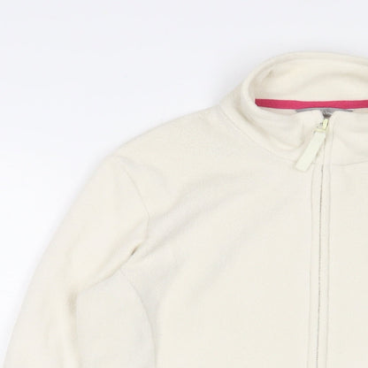Marks and Spencer Womens White Jacket Size 10 Zip