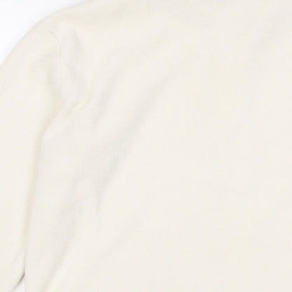 Marks and Spencer Womens White Jacket Size 10 Zip