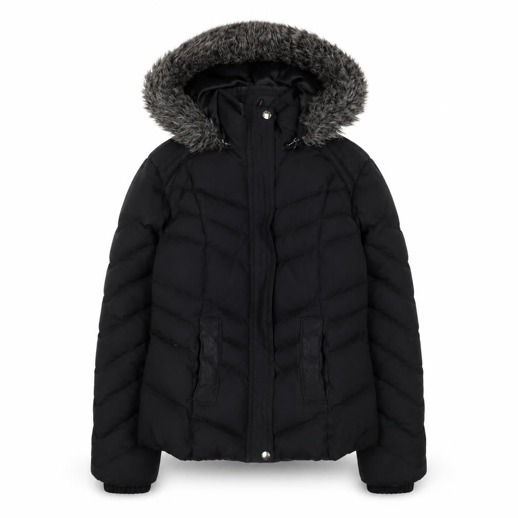 Womens UK Size S Per Una Black Parka Coat