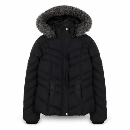 Womens UK Size S Per Una Black Parka Coat