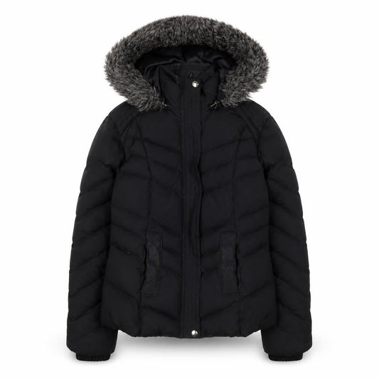 Womens UK Size S Per Una Black Parka Coat