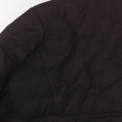 Womens UK Size L Marks and Spencer Black Quilted Coat