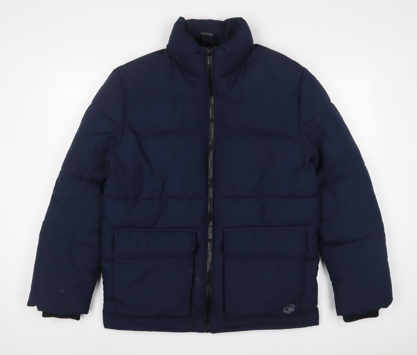 Mens UK Size M Marks and Spencer Blue Quilted Coat