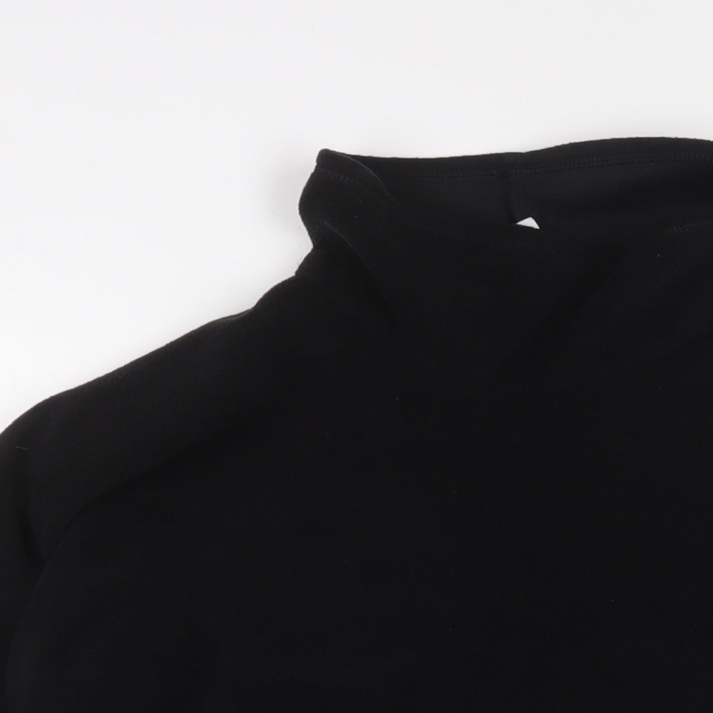 DECATHLON Womens Black Polyester Pullover Sweatshirt Size M Pullover