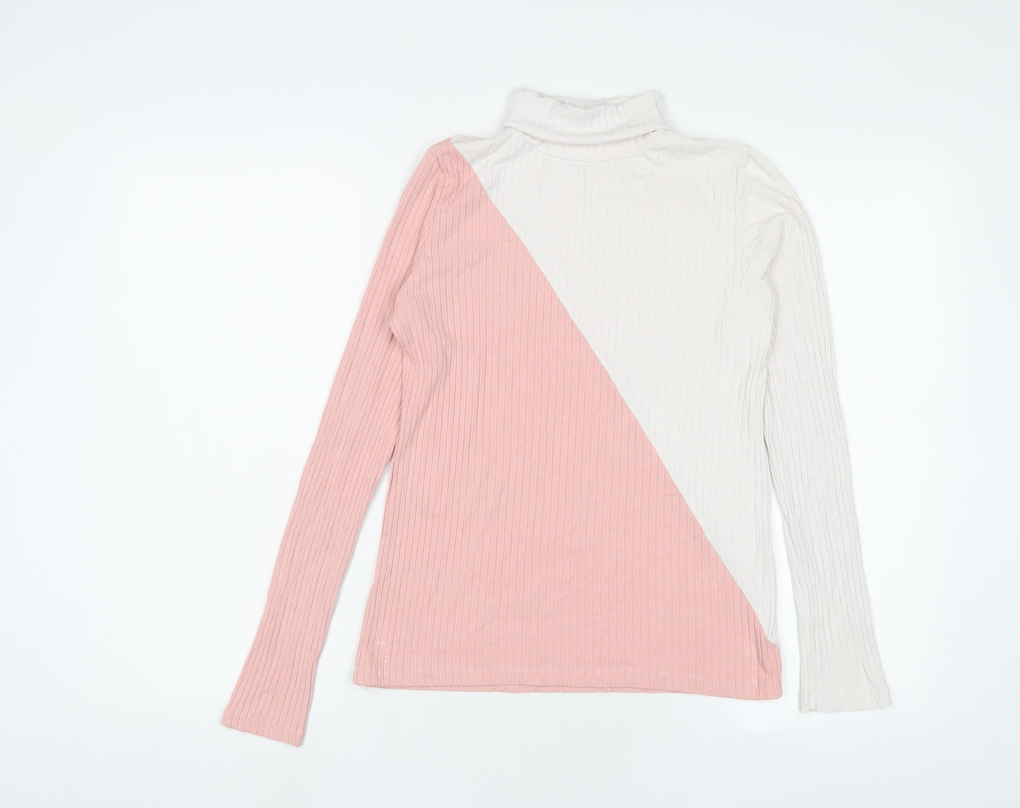 Womens UK Size 14 Select Pink Basic T-Shirt