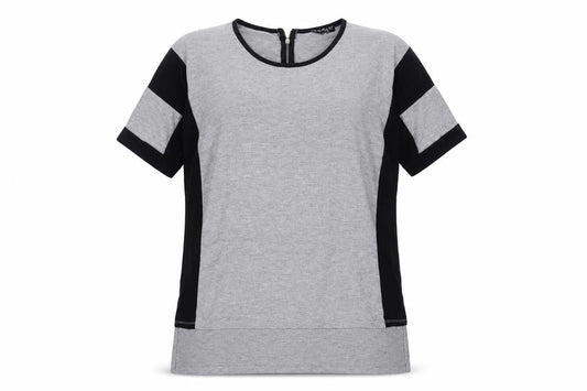 Select Womens Grey Polyester Basic T-Shirt Size 10 Crew Neck