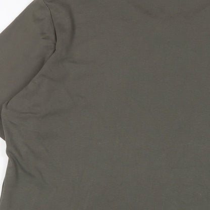 Womens UK Size 2XL H&M Green Basic T-Shirt