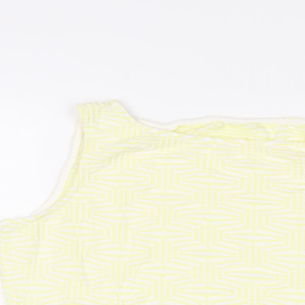 Womens UK Size 16 Marks and Spencer Yellow Basic Tank