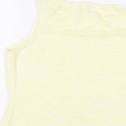 Womens UK Size 16 Marks and Spencer Yellow Basic Tank