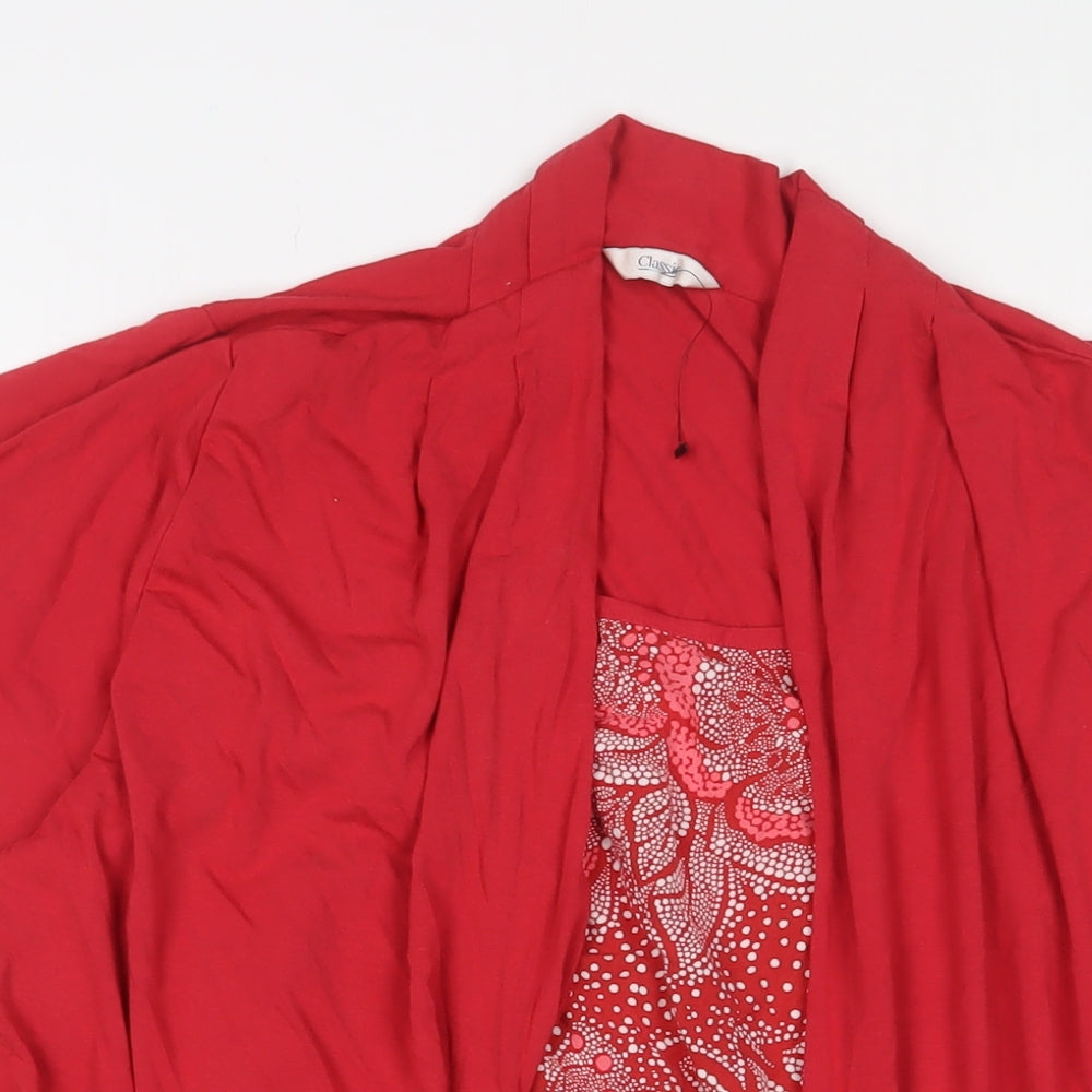 Womens UK Size 20 Classic Red Basic Blouse