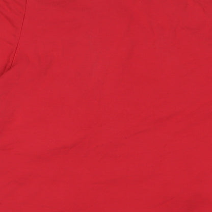Womens UK Size 20 Classic Red Basic Blouse