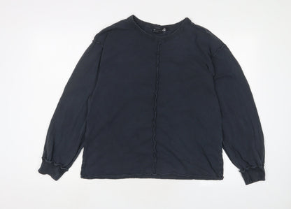 Womens UK Size 8 ASOS Blue Basic T-Shirt