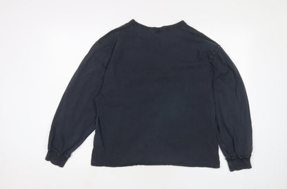 Womens UK Size 8 ASOS Blue Basic T-Shirt