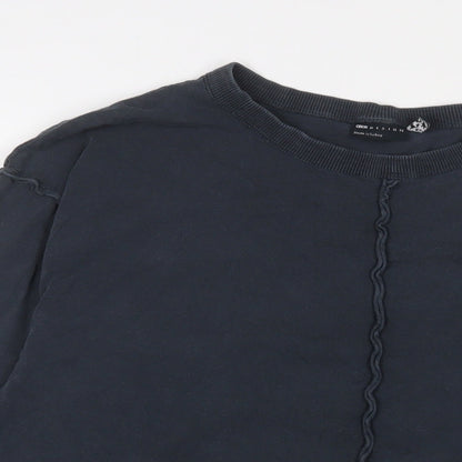 Womens UK Size 8 ASOS Blue Basic T-Shirt