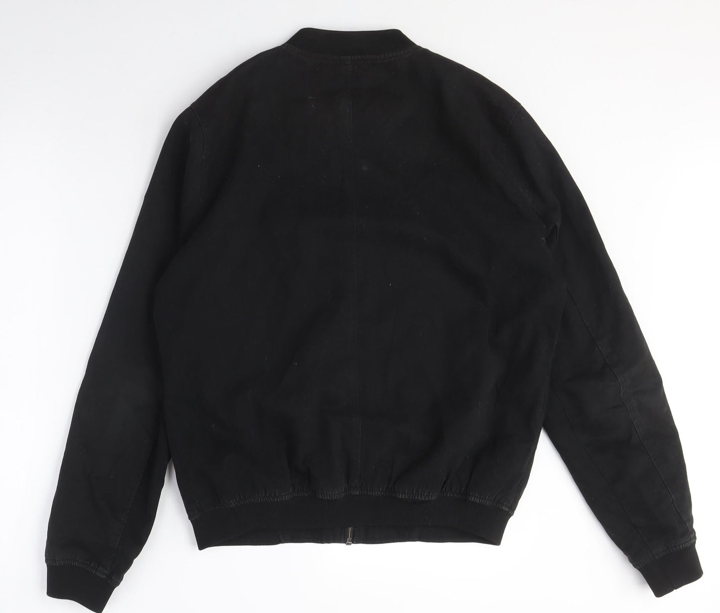Unisex Adults UK Size S Topman Black Bomber Jacket