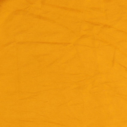 Zara Women's Orange Pullover Sweatshirt Size L