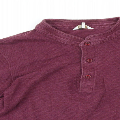 Mens UK Size M Cotton Traders Red Pullover Sweatshirt