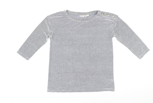 Womens UK Size S Christian Siriano Blue Basic T-Shirt