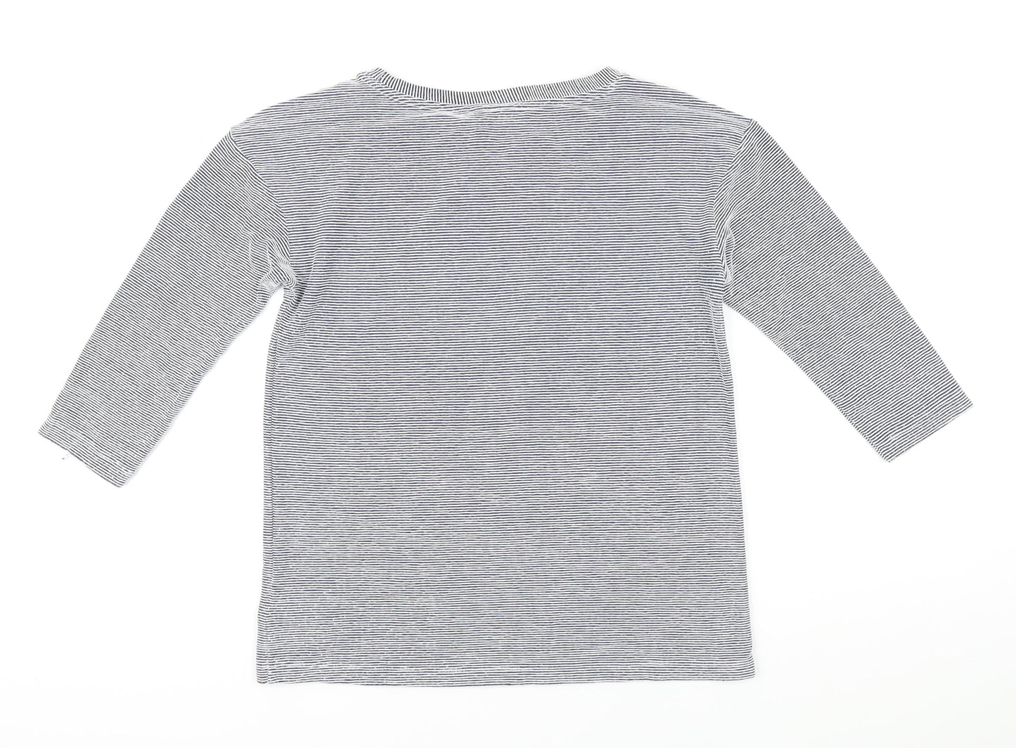 Womens UK Size S Christian Siriano Blue Basic T-Shirt