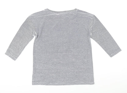 Womens UK Size S Christian Siriano Blue Basic T-Shirt