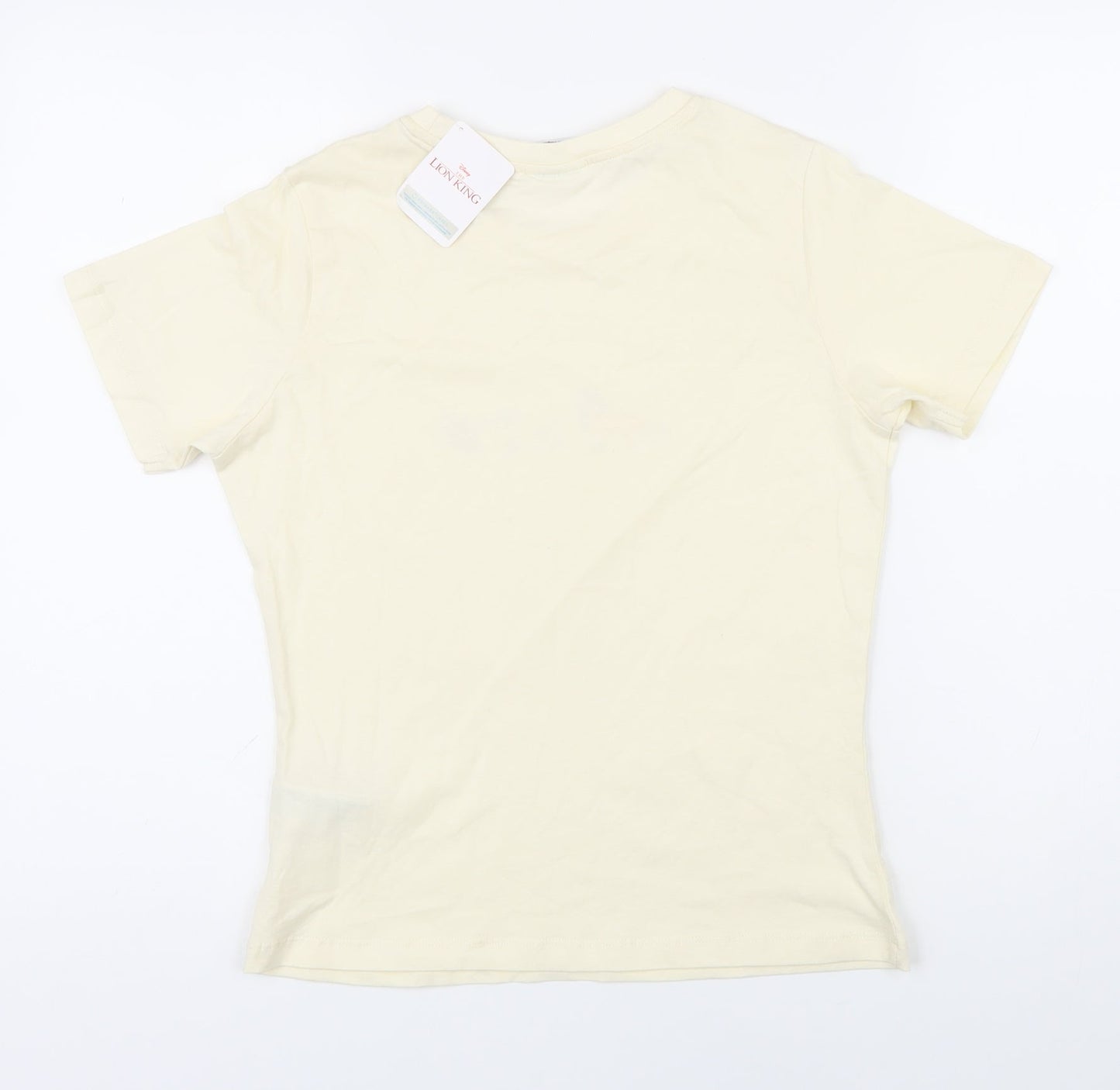 Womens UK Size S Disney Ivory Basic T-Shirt
