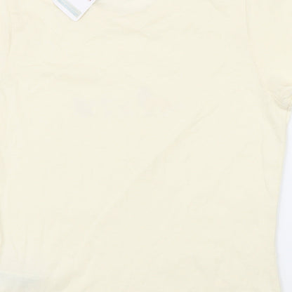 Womens UK Size S Disney Ivory Basic T-Shirt