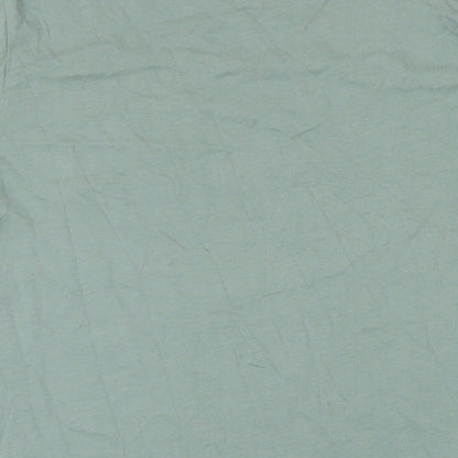 NEXT Mens Green Cotton T-Shirt Size M Round Neck