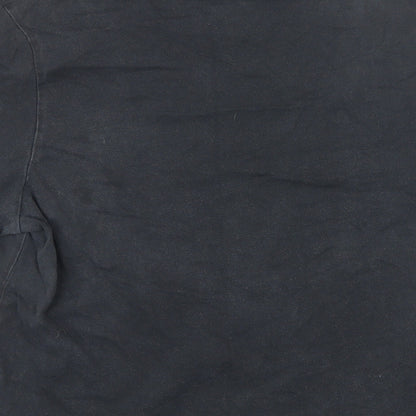 Addidas Womens Black 100% Cotton Basic T-Shirt Size 10 Round Neck