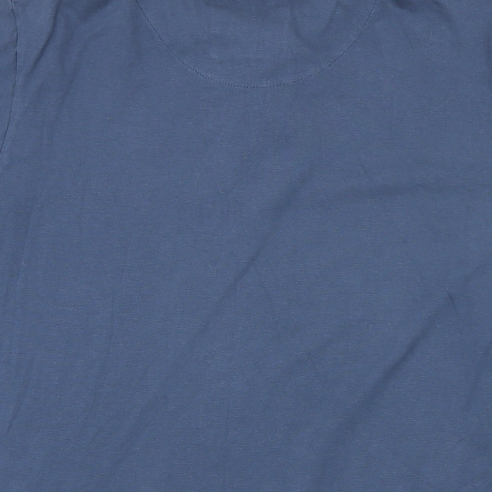 Smith & Jones Mens Blue Cotton Polo Size XL Collared Button