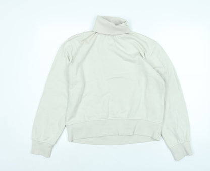 Zara Womens Beige Polyester Pullover Sweatshirt Size S