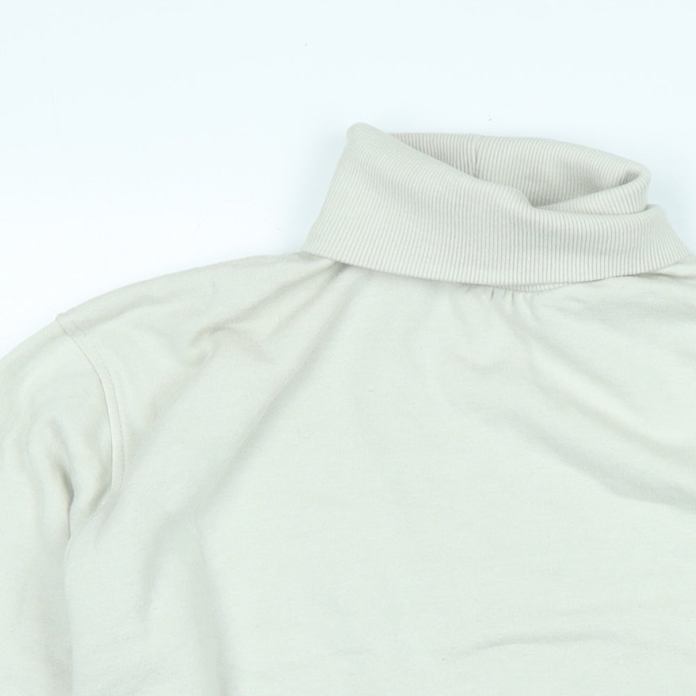 Zara Womens Beige Polyester Pullover Sweatshirt Size S