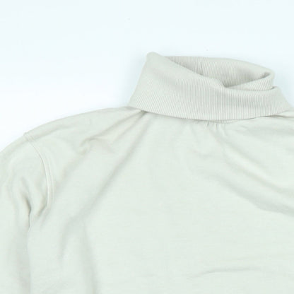 Zara Womens Beige Polyester Pullover Sweatshirt Size S