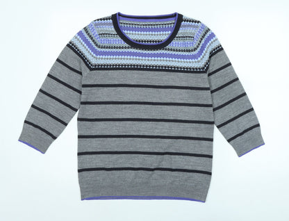 Womens UK Size 14 Marks and Spencer Grey Pullover Jumper