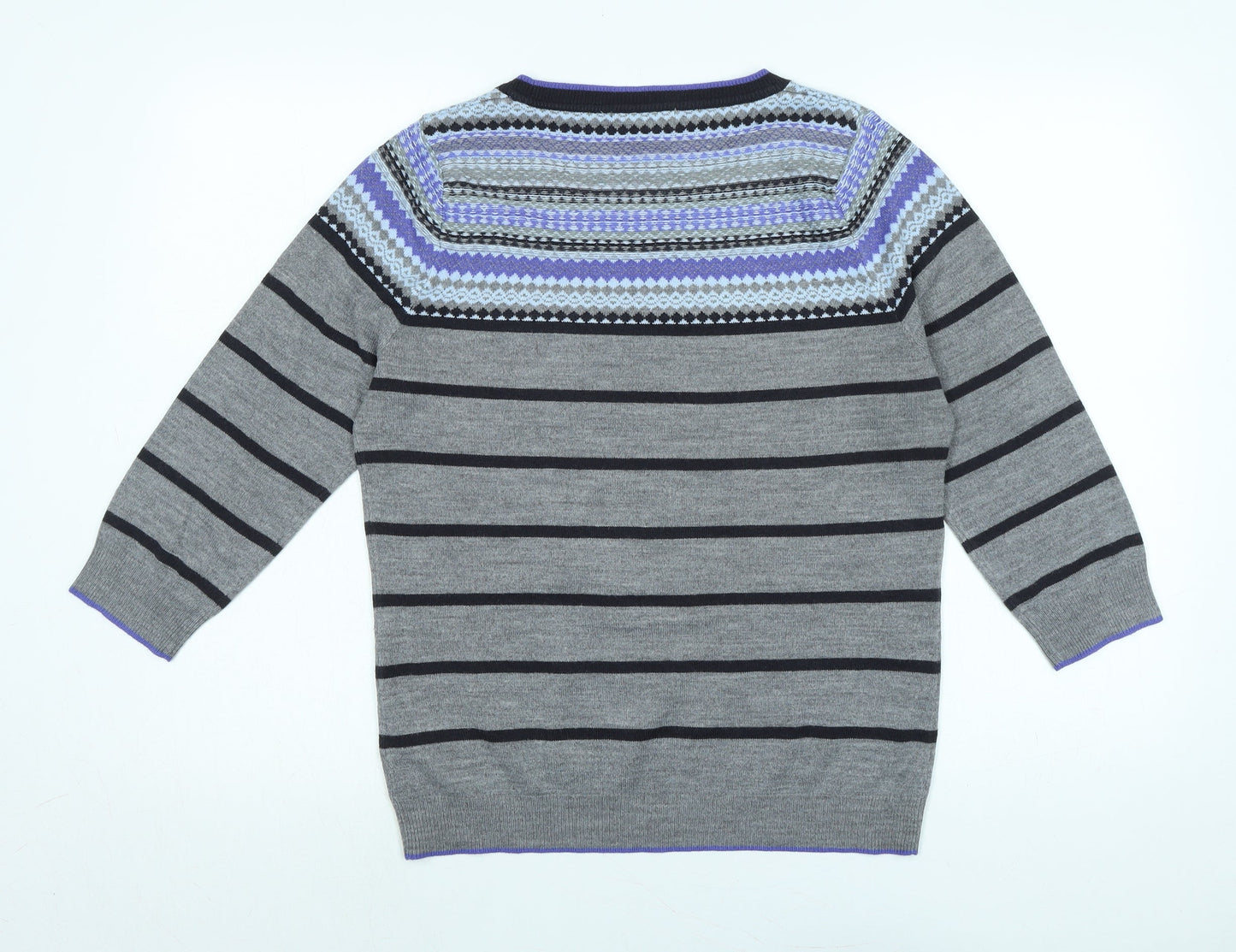 Womens UK Size 14 Marks and Spencer Grey Pullover Jumper