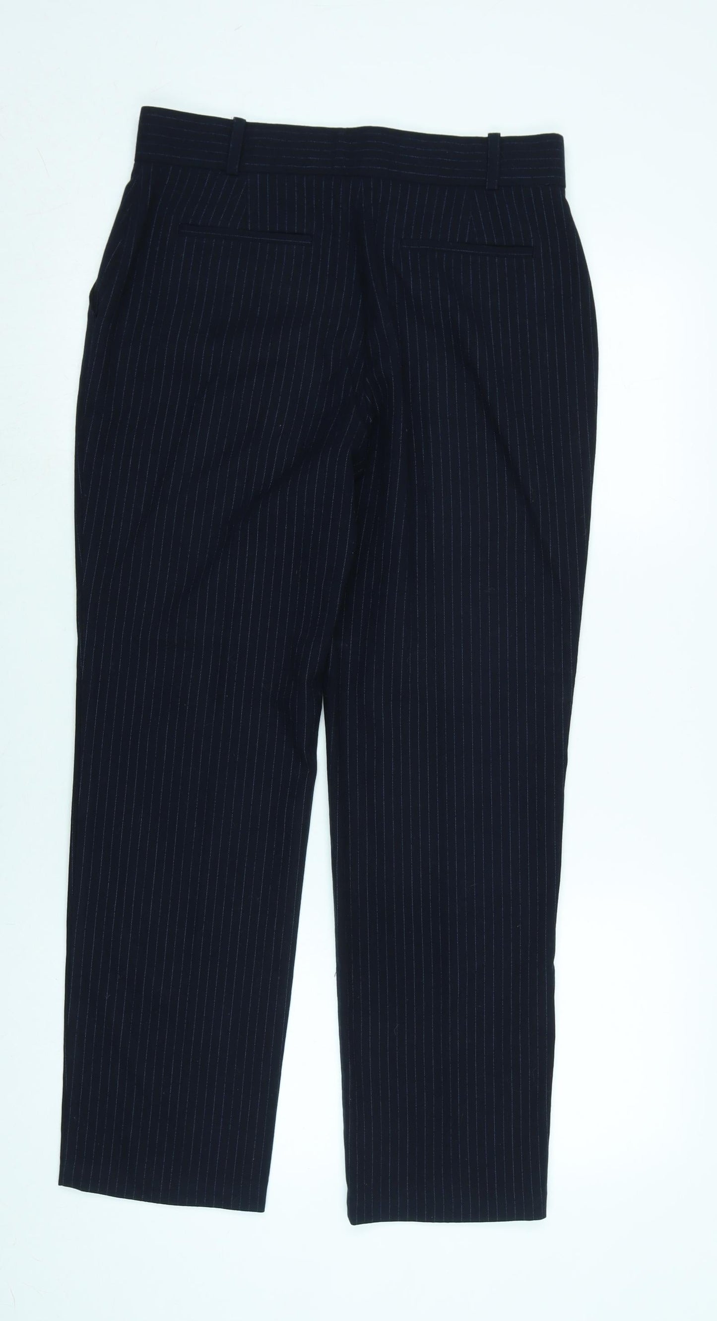 Womens UK Size 10 Marks and Spencer Regular Fit  Blue Trousers