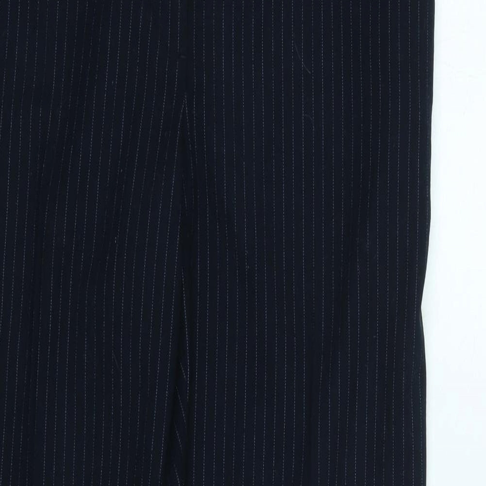 Womens UK Size 10 Marks and Spencer Regular Fit  Blue Trousers
