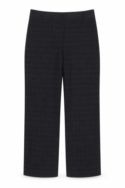 Country Casuals Womens Grey Cotton Trousers Size 14 L29 in Regular Zip