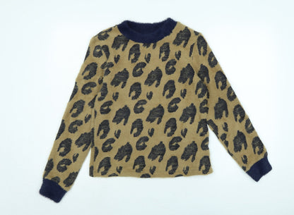 Womens UK Size 6 Marks and Spencer Brown Pullover Jumper