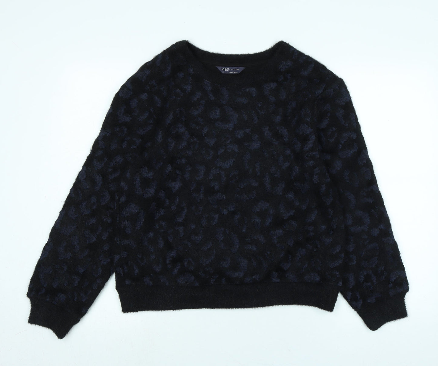 Womens UK Size XS Marks and Spencer Black Pullover Jumper